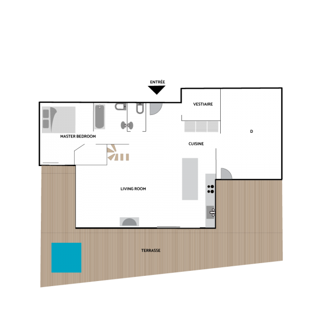 CHALET CRISTAL REZ DE CHAUSSÉE