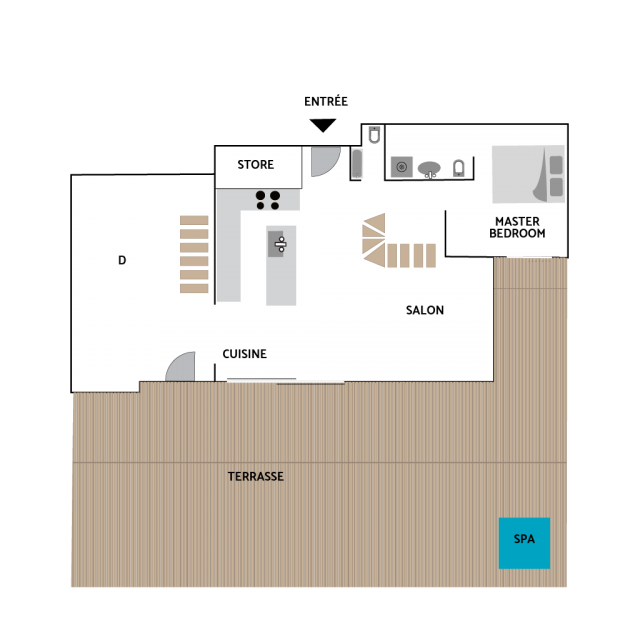 CHALET TERRE REZ DE CHAUSSÉE