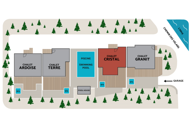 PLAN IMPLANTATION CHALET CRISTAL